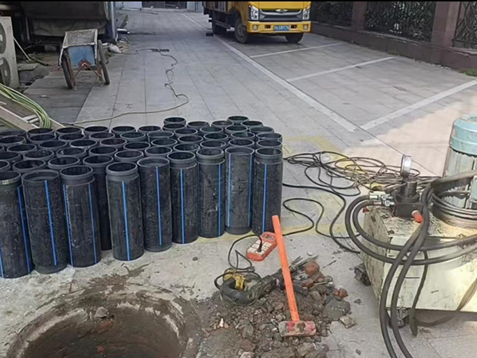 海尾镇PE置换管厂家 DN315置换管 非开挖管短管置换